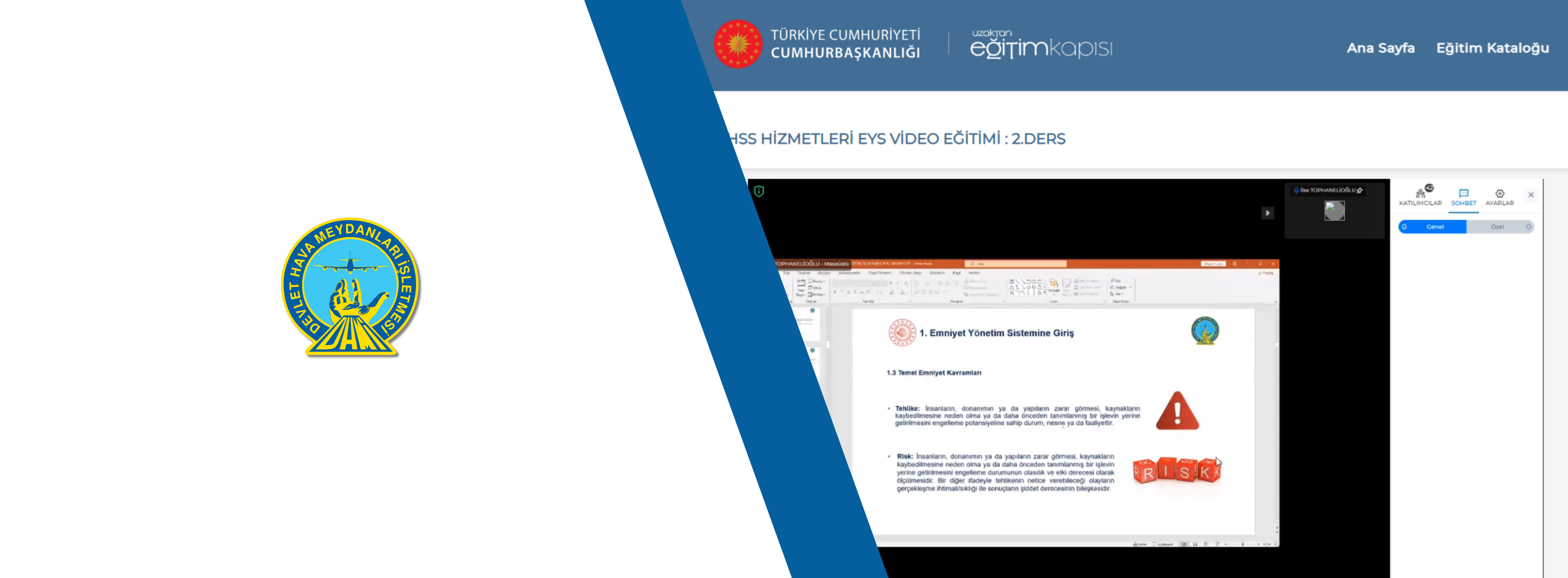 Hava Seyrüsefer Hizmetleri Emniyet Yönetim Sistemi Video Eğitimi Tamamlandı