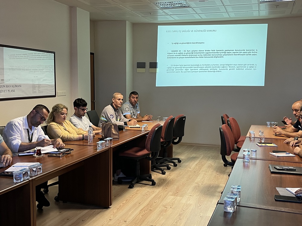 TRABZON HAVALİMANI BAŞMÜDÜRLÜĞÜ İSG KOORDİNASYON TOPLANTISI