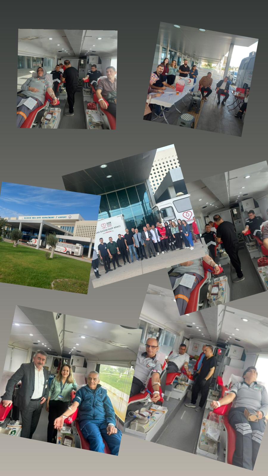 Balıkesir Koca Seyit Havalimanı’nda Kızılay Haftası’nda Kan Bağışı Etkinliği