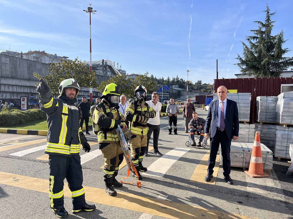 TRABZON HAVALİMANI BAŞMÜDÜRLÜĞÜ TARAFINDAN ACİL DURUM TATBİKATI GERÇEKLEŞTİRİLMİŞTİR. 