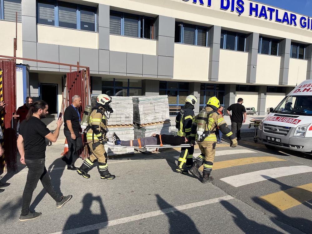 TRABZON HAVALİMANI BAŞMÜDÜRLÜĞÜ TARAFINDAN ACİL DURUM TATBİKATI GERÇEKLEŞTİRİLMİŞTİR. 