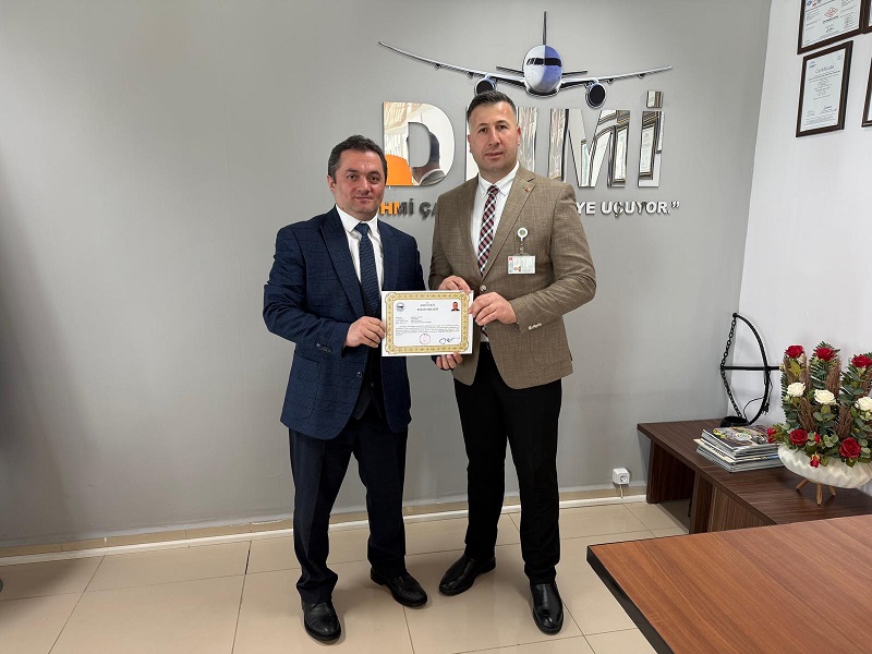 HAVALİMANI PERSONELLERİMİZE BAŞARI BELGESİ TAKDİM EDİLDİ