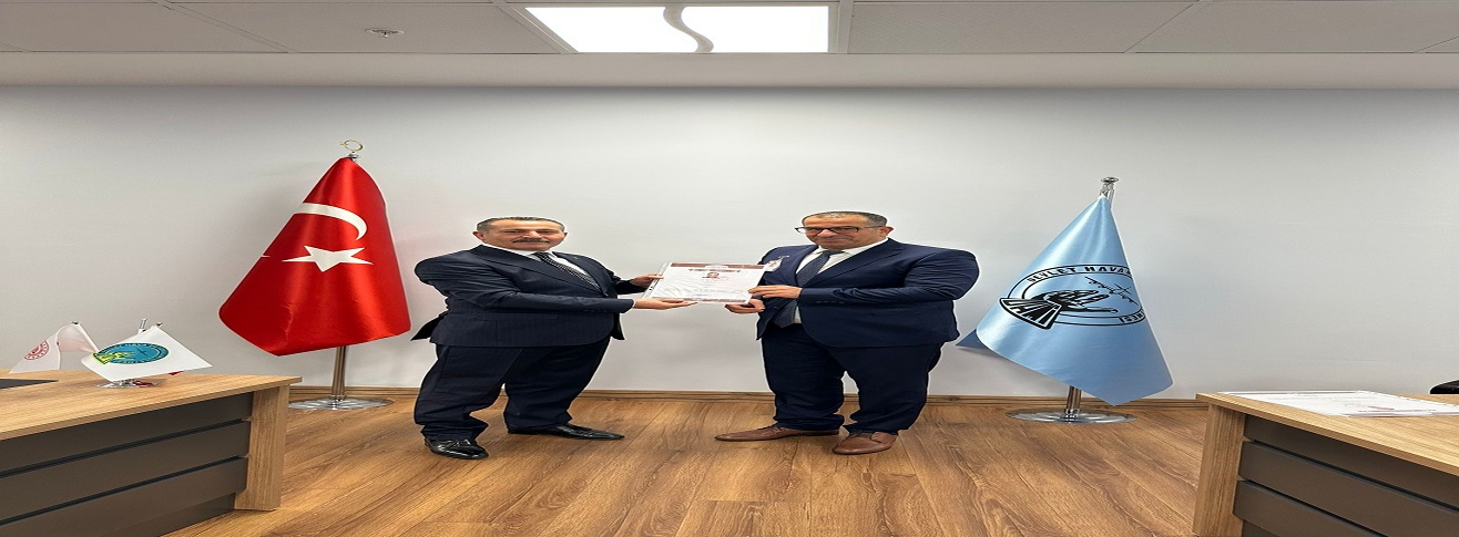 GAZİANTEP HAVALİMANI PERSONELLERİNE VALİLİK TARAFINDAN BAŞARI BELGESİ VERİLDİ