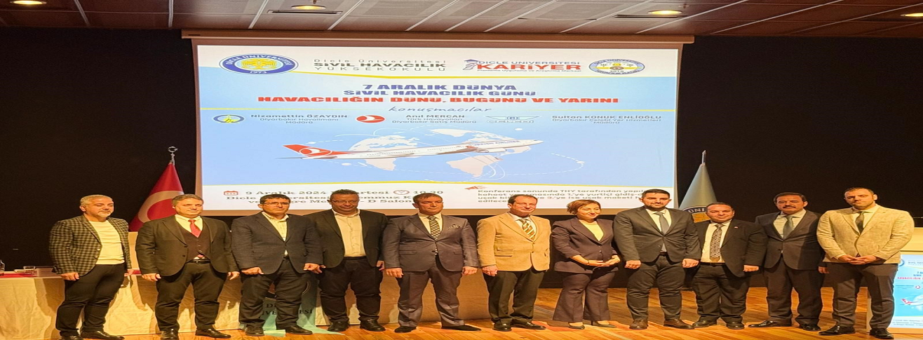 Havalimanı Müdürümüz Nizamettin ÖZAYDIN Dicle Üniversitesinde Düzenlenen "Havacılığın Dünü, Bugünü ve Yarını" Adlı Konferansta Öğretim Üyeleri ve Öğrencilerle Buluştu