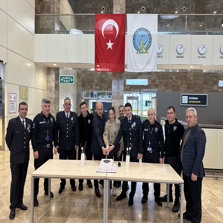HAVALİMANIMIZDA POLİS TEŞKİLATININ 180. YIL DÖNÜMÜ KUTLANDI.