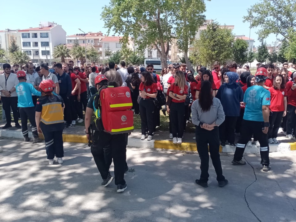 Çanakkale Havalimanında Deprem ve Yangın Tatbikatı